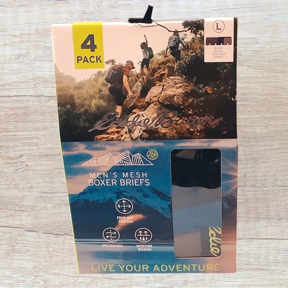 Eddie Bauer Other - Eddie Bauer Performance Boxer Briefs 4-Pack Large